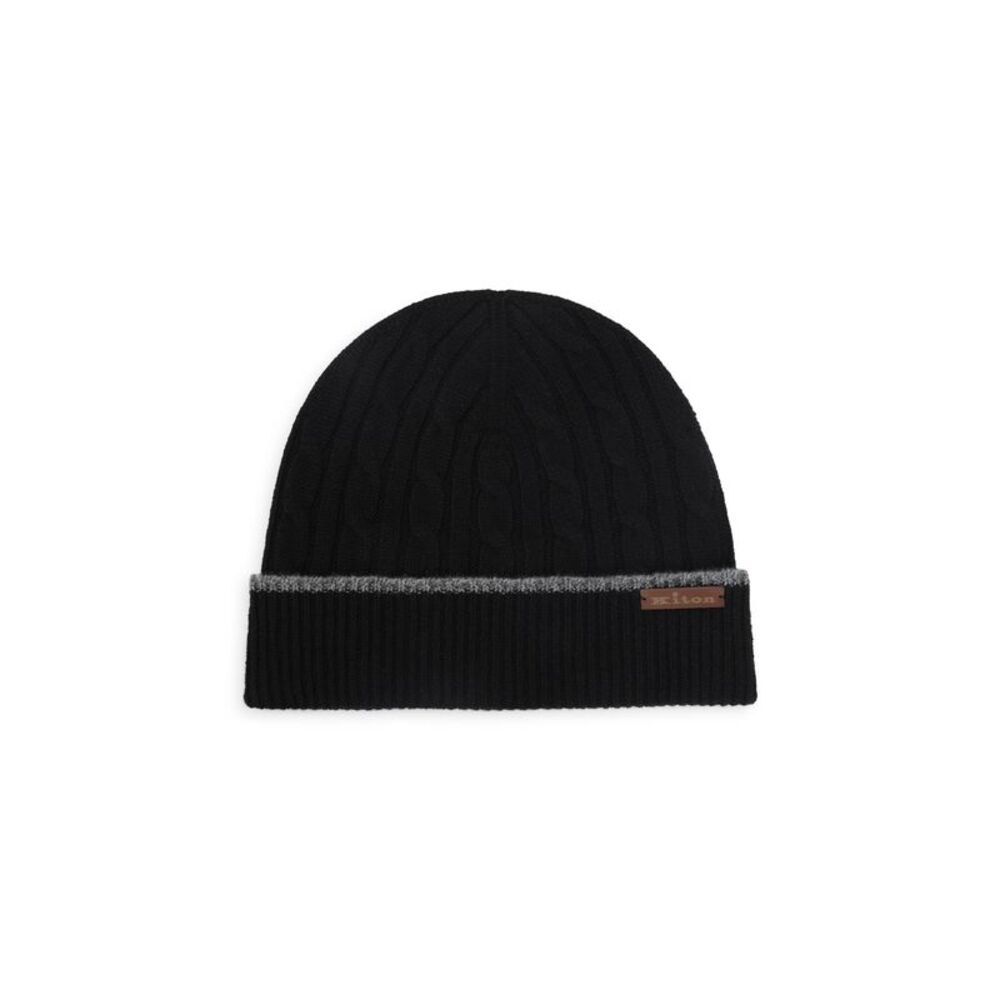 Kiton Cable-Knit Beanie Men